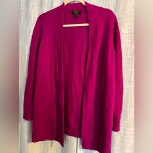 Charter Club Magenta Open Front Duster Cardigan